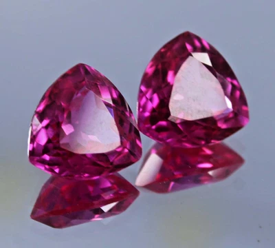 16 Ct Flawless Natural CERTIFIED Tourmaline Trillion Cut Pink Loose Gemstone - Image 1 of 4