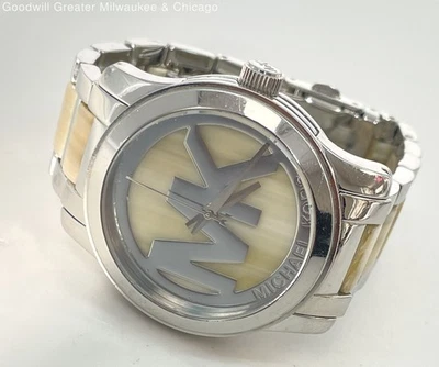 Reloj Pulsera Michael Kors Runway Alabastro MK5787 Dos Tonos 102g Foto 1 de 4