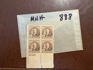 U. S. Stamp plate blocks - 888 - Remington - HINGED Famous Americans Series - Picture 1 of 1