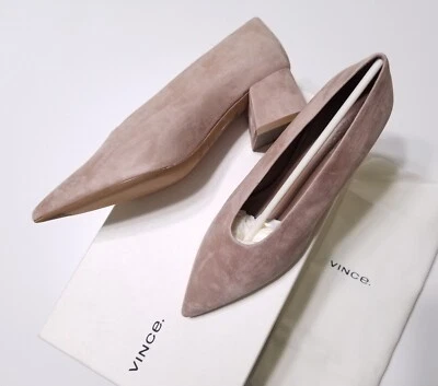 NIB Vince Rafe Suede Pumps in Griege Size 6.5 $350 - Image 1 of 4