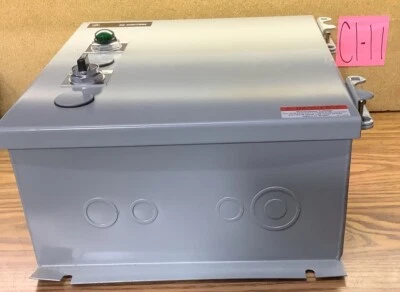 NOB GE CR463LD0AJD14B1 Electrically Held Lighting Contactor Type 1 Enclosure - Image 1 of 4