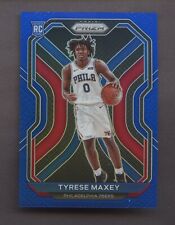 2020-21 Panini Blue Prizm #256 Tyrese Maxey Philadelphia 76ers RC Rookie 145/199