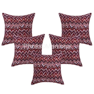 Indian Kantha Work Pillow Cushion Cover Ethnic Ikat Print Home Decor multiColor - Picture 1 of 5