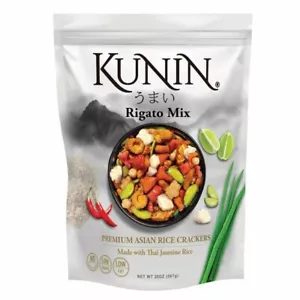 KUNIN Rigato Mix cracker di riso asiatico realizzati con riso al gelsomino tailandese 20 OZ - Foto 1 di 2
