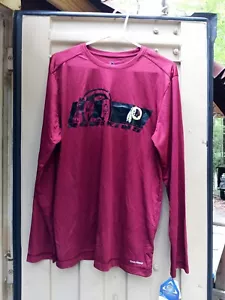 Majestic Herren Therma Base Redskins Fußballshirt Burgandy Langarm Größe-Med - Bild 1 von 9