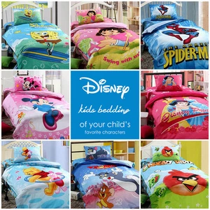 Disney Kids Bedding Quilt/Duvet Cover Set Single Twin 3-Piece Cotton Bedding Set - Picture 1 of 14