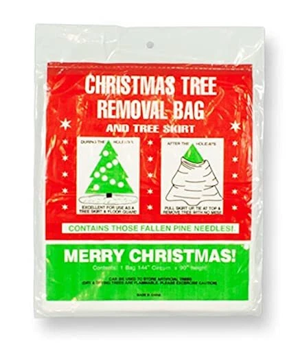 Christmas Tree Removal Bag - Disposable Tree Bag fits up to 7 Ft Tree  - Image 1 of 2
