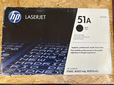 Genuine HP Q7551A (51A) Black Toner Cartridge - Boxed - Image 1 of 3