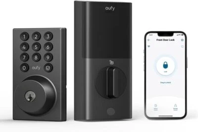 Cerradura inteligente de seguridad eufy C30 cerradura de puerta de entrada sin llave cerrojo bloqueo automático | Reacondicionado Foto 1 de 4