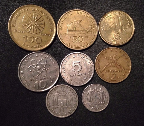 Greece Coin Lot - Full Set of Pre-Euro Greek Coins - Free Shipping!!!! Cover