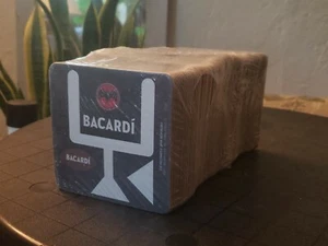 100x Bacardi Coasters 4"x4" Finger Football Game Paper Football Tailgate Fun - Picture 1 of 3