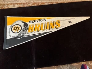 1989 TRENCH BOSTON BRUINS NHL HOCKEY PENNANT BANDIERA BELLA!! 29" - Foto 1 di 1