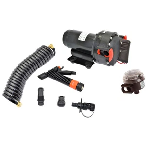 KIT DE BOMBA DE LAVADO JOHNSON PUMP AQUA JET 5.2 GPH CON MANGUERA 12V - Imagen 1 de 1