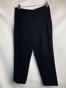Vintage Seidenhose Harlan Damenhose schwarz Gr. 12 voll gefüttert hochtailliert - Bild 1 von 11