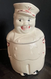 VINTAGE AMERICAN BISQUE "Air Corp" Cooking Jar Unique And Very Cool! - Picture 1 of 12