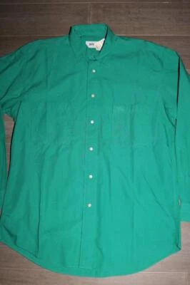 CAMISA INFORMAL VINTAGE HUGO BOSS ADULTO HOMBRE VERDE ABOTONADA MEDIANA NUEVA CON ETIQUETAS Foto 1 de 4