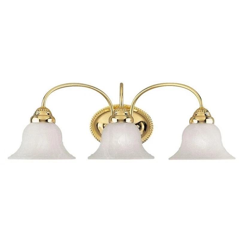 Livex Lighting 1533-02 Edgemont 3 Light Vanity Polished Brass