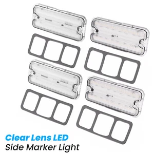 Clear Lens LED Side Marker Light For Chevy Blazer&GMC C15 C1500 K15 Truck 68-72 - Picture 1 of 21