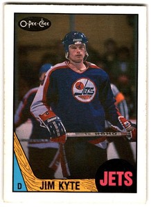 1987-88 O-Pee-Chee Jim Kyte Rookie #226 Winnipeg Jets