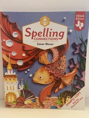 Spelling Connections Zaner-Bloser Texas Edition 2 2nd Grade Koi Fish Cover - Image 1 of 4