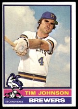 1976 Topps #613 Tim Johnson - Milwaukee Brewers
