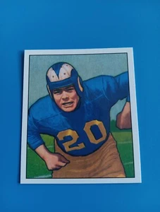 Dick Huffman 1950 Bowman Reprint Football Card Los Angeles Rams #53 - Picture 1 of 2