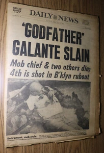 Carmine Godfather Galante Slain Daily News Juli 1979 The Cigar Lilo NY Mafia Mob - Bild 1 von 10
