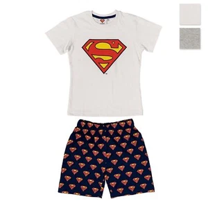 DC Comics Superman Kids' Short Pyjamas Cotton T-shirt & Shorts 3987 - Picture 1 of 3