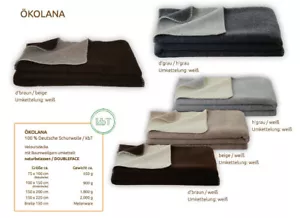 Hochwertige Kuscheldecke "Ökolana" 100% deutsche Schurwolle mollig wärmend - Bild 1 von 51
