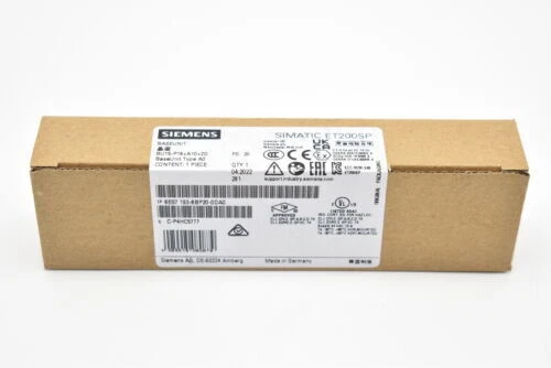 6ES71936BP200DA0 1PCS NEW SIEMENS SIMATIC ET 200SP BaseUnit 6ES7193-6BP20-0DA0 - Image 1 of 1