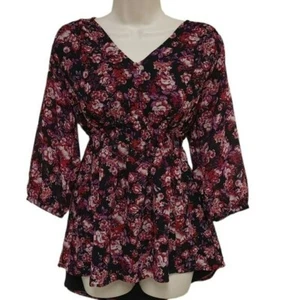 Isabel Maternity by Ingrid & Isabel blouse fully lined size Small floral print - Picture 1 of 15