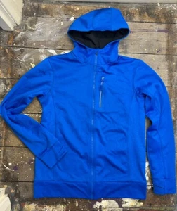 Crane Hooded Fleece Zip Hoodie for Men in Medium Blue - Picture 1 of 4