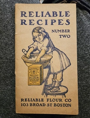 Folleto de recetas confiables No. 2 harinas preparadas confiables Co principios de 1900 Foto 1 de 4