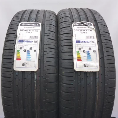 235 65 17 2x CONTINENTAL 235/65 R17 108V XL EcoContact 6 Sommerreifen 2021 VOLL - Bild 1 von 4
