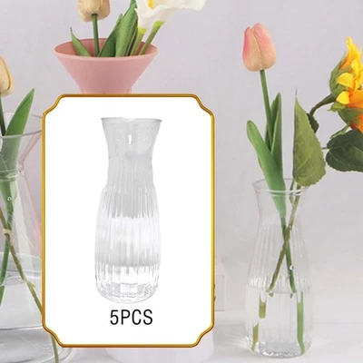 5Pcs Mini Flower Vase Dried Flowers Holder Decoration Flowers Container for - Bild 1 von 4