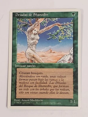 MTG Shanodin Dryads (Spanish 4th Edition (WB)/Green/C) - BGM - Image 1 of 2