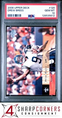 2006 UPPER DECK #120 DREW BREES CHARGERS PSA 10 - Image 1 of 3