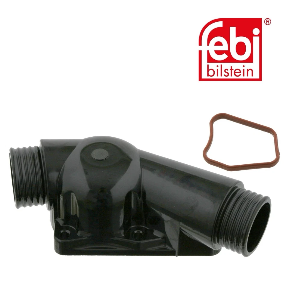 Carcasa termostato Febi Bilstein 23741 con junta para BMW 320i 323i 1989-2000 Foto 1 de 4