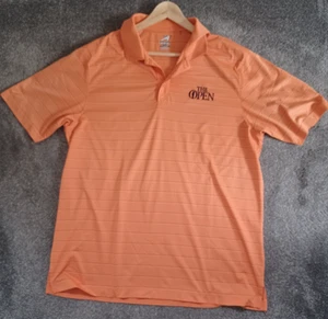 Mens Golf Polo Shirt The Open Championship Ahead USA XL Orange - Picture 1 of 8