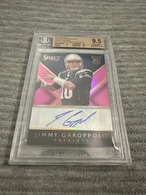 2014 Select - Rookie Autographs Jimmy Garoppolo #RA-JG Fuchsia Prizm /75 BGS 9.5 - Image 1 of 4