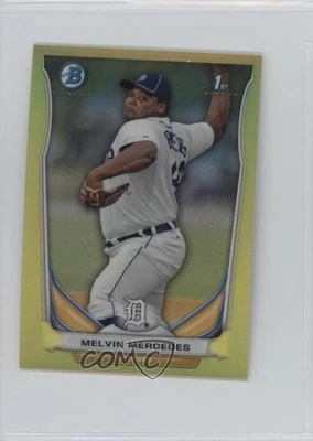 2014 Bowman Chrome Minis Yellow Refractor /25 Melvin Mercedes #70 - Image 1 of 2