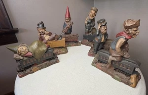 VINTAGE Collection of Six Tom Clark Train Series Gnomes Cairn Studios Figures - Picture 1 of 19