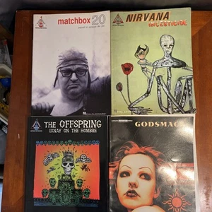The Offspring Godsmack Matchbox 20 Nirvana Guitar Tab Books Lot Of 4 - Picture 1 of 10
