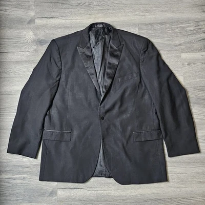 Calvin Klein Worsted Wool Blazer Jacket Men's Size 48 Long Black Great Condition - Image 1 of 4