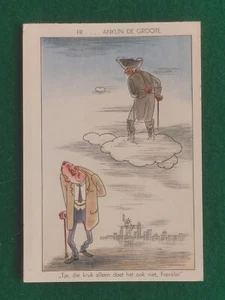 Scarce Original Werner Klemke? Nazi Germany Anti American Postcard Art - Picture 1 of 5