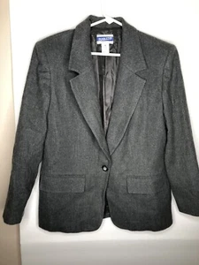 Vintage Pendleton Damen Wollblazer grau Größe 6P - Bild 1 von 6
