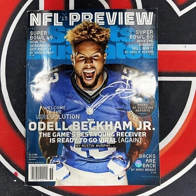 Odell Beckham Autografiado New York Giants Sports Illustrated Firmado Steiner  Foto 1 de 4