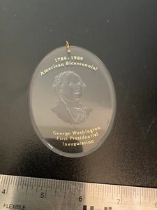 Vintage George Washington Bicentennial Christmas Ornament 1989 Hallmark Keepsake - Picture 1 of 9