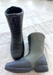 GI Joe High Top Green &Black Boots - Picture 1 of 4
