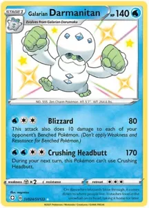 LP Pokemon Galarian Darmanitan - SV024/SV122 - Glänzender Holo selten leicht gespielt Sh - Bild 1 von 1